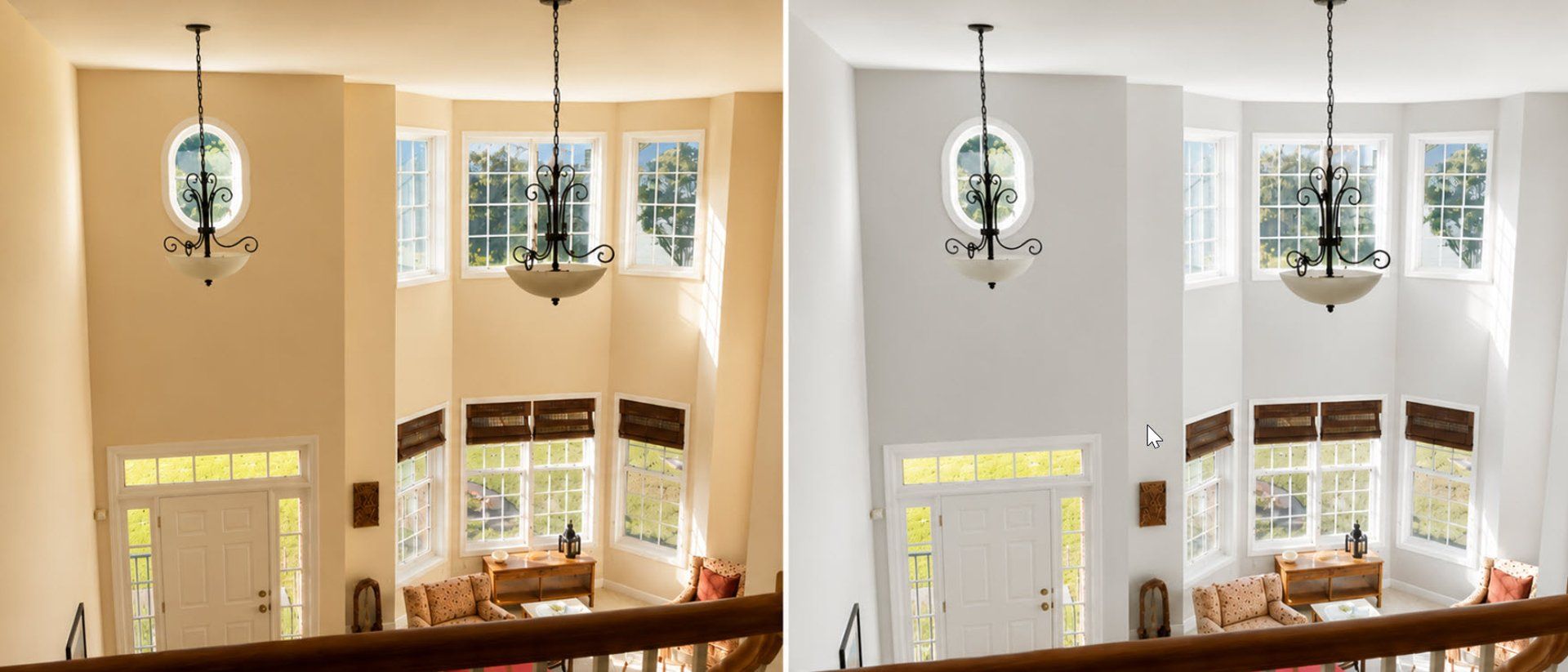 Foyer before painting, Holly Springs